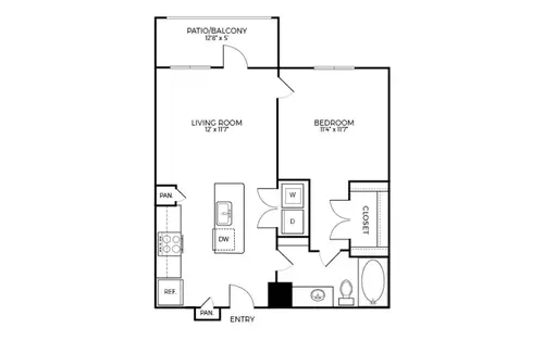 Addison Medical Center Apartments San Antonio Floorplan 4