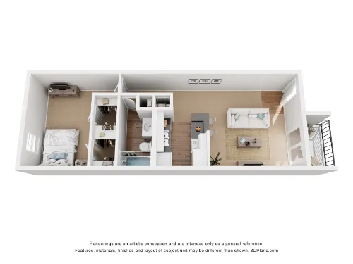 Aden Crest Apartments Fort Worth FloorPlan 1