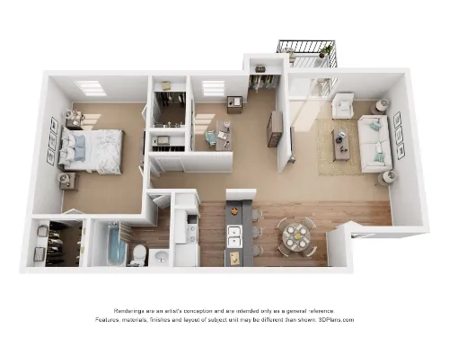 Aden Crest Apartments Fort Worth FloorPlan 2