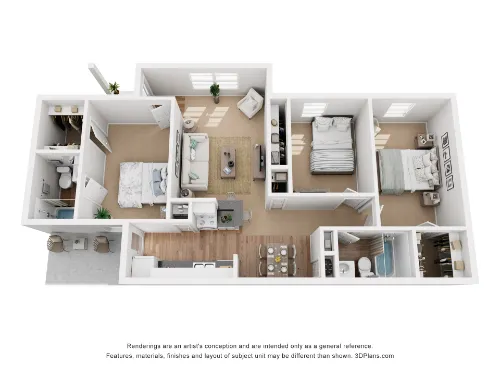Aden Crest Apartments Fort Worth FloorPlan 7