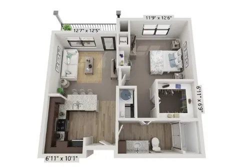 Affinity at Keller 55+ Fort Worth Floorplan 1