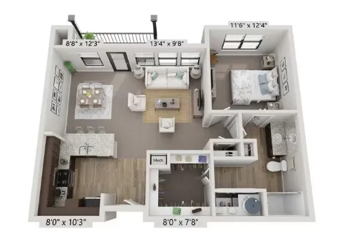 Affinity at Keller 55+ Fort Worth Floorplan 4