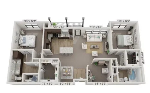 Affinity at Keller 55+ Fort Worth Floorplan 7