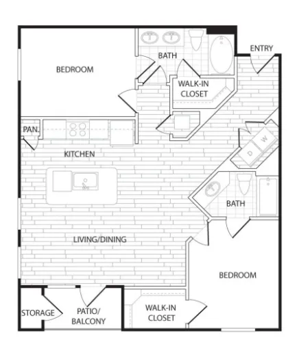 Agave Apartment San Antonio Floorplan 11