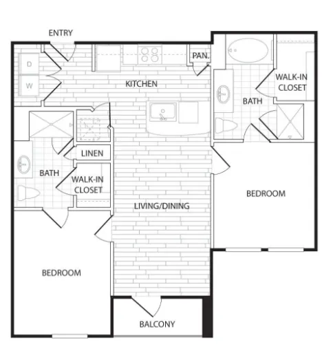 Agave Apartment San Antonio Floorplan 12