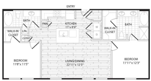 Agave Apartment San Antonio Floorplan 14