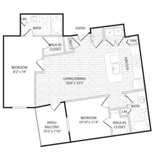 Agave Apartment San Antonio Floorplan 15