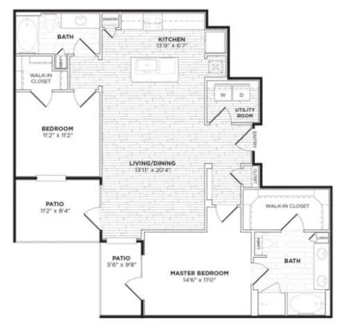 Agave Apartment San Antonio Floorplan 19