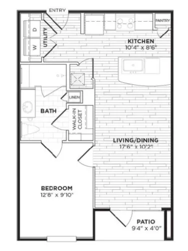 Agave Apartment San Antonio Floorplan 2