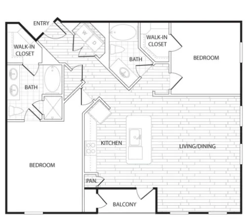 Agave Apartment San Antonio Floorplan 20