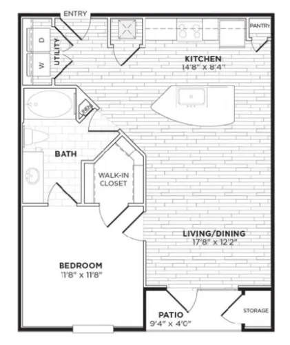 Agave Apartment San Antonio Floorplan 3