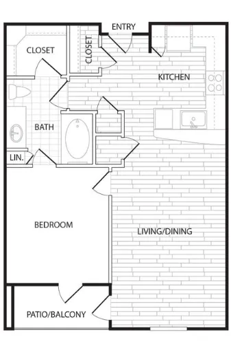 Agave Apartment San Antonio Floorplan 4