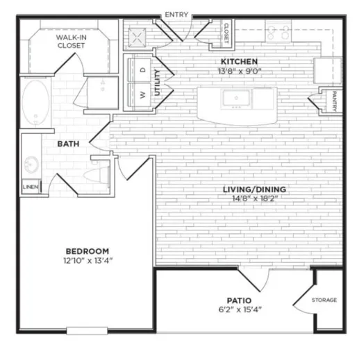 Agave Apartment San Antonio Floorplan 5