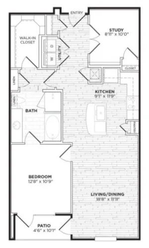 Agave Apartment San Antonio Floorplan 8