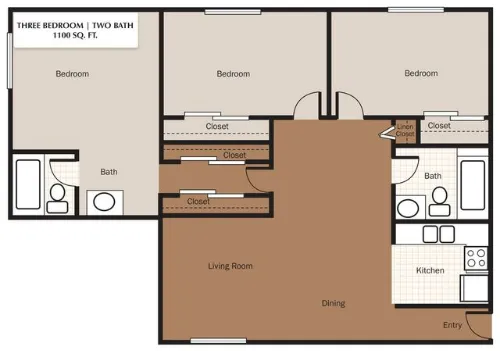 Agave Courtyard El Paso FloorPlan 7