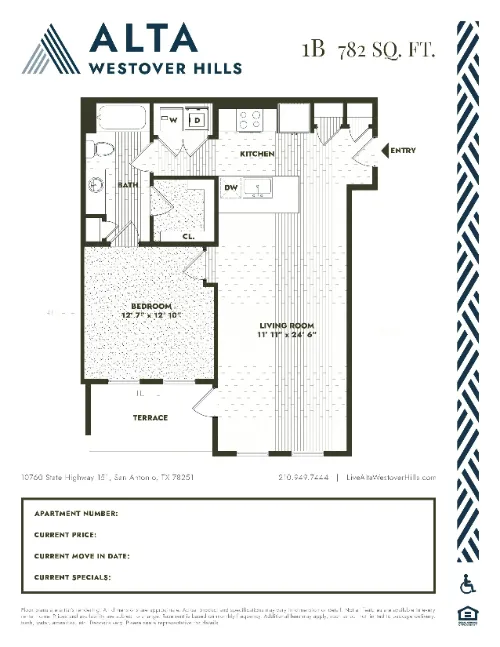Alta Westover Hills San Antonio FloorPlan 4