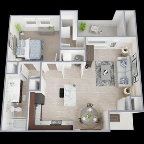 Alton Park Apartments Fort Worth FloorPlan 1