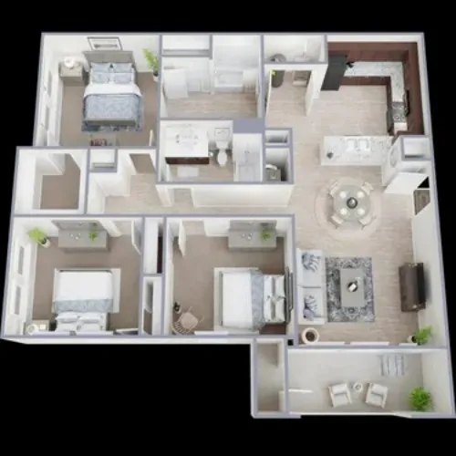 Alton Park Apartments Fort Worth FloorPlan 6