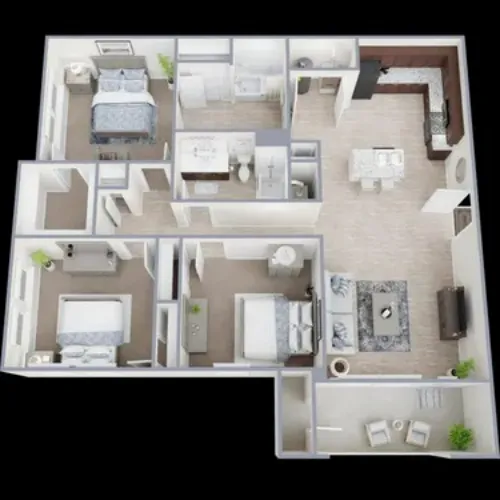 Alton Park Apartments Fort Worth FloorPlan 7