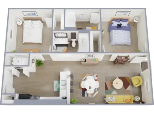 Arroyo Seco Villas San Antonio Floorplan 2