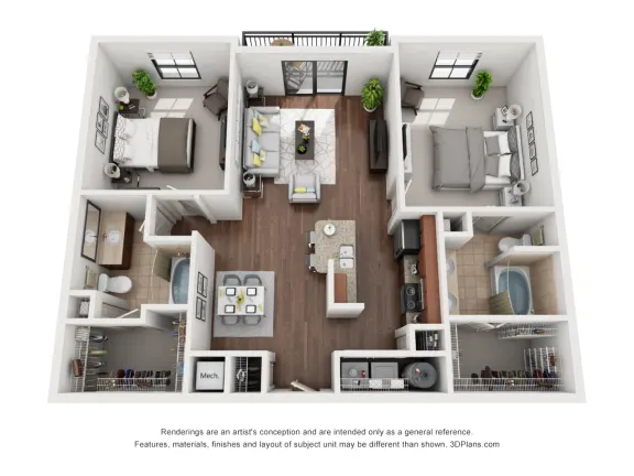 Artessa at Quarry Village Apartments San Antonio Floorplan 15