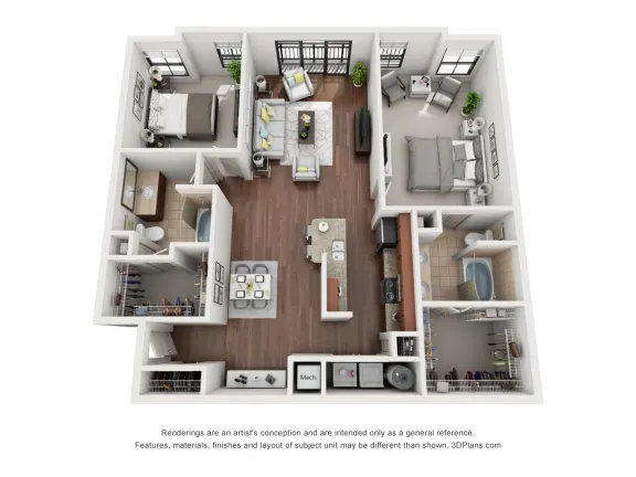 Artessa at Quarry Village Apartments San Antonio Floorplan 16