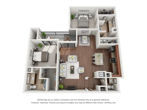 Artessa at Quarry Village Apartments San Antonio Floorplan 17