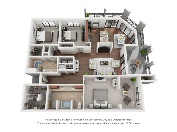 Artessa at Quarry Village Apartments San Antonio Floorplan 20
