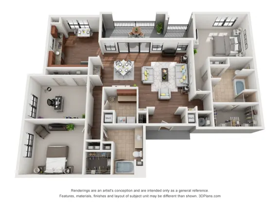 Artessa at Quarry Village Apartments San Antonio Floorplan 21