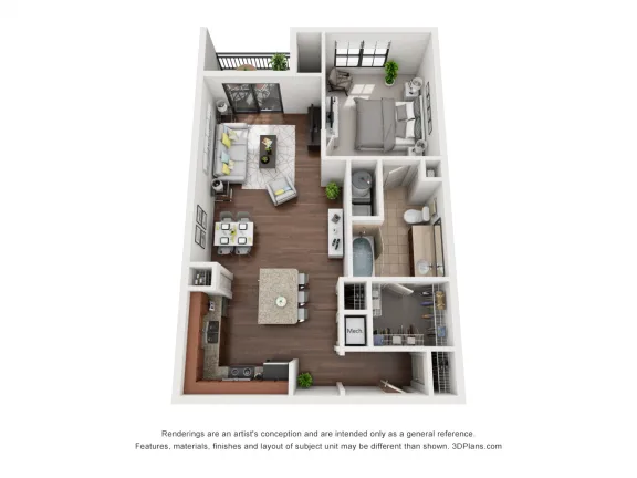 Artessa at Quarry Village Apartments San Antonio Floorplan 3