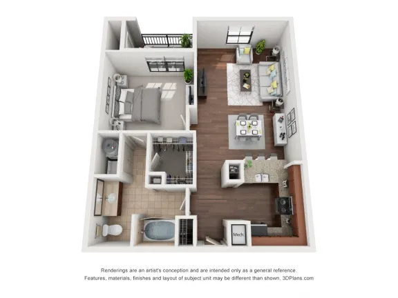 Artessa at Quarry Village Apartments San Antonio Floorplan 5