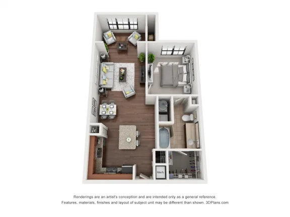 Artessa at Quarry Village Apartments San Antonio Floorplan 6
