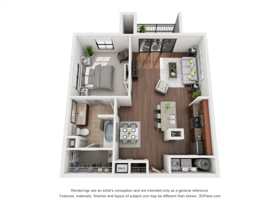 Artessa at Quarry Village Apartments San Antonio Floorplan 7