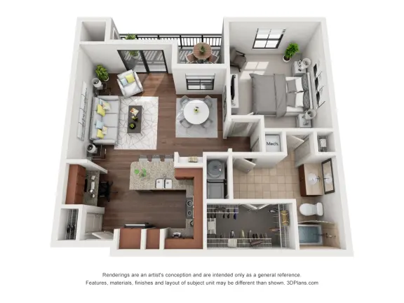 Artessa at Quarry Village Apartments San Antonio Floorplan 8