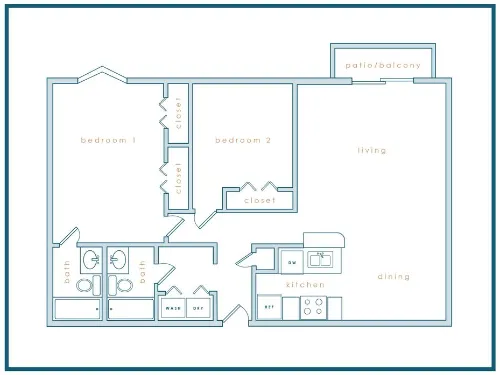 Ascent Lake Worth Fort Worth Floorplan 10