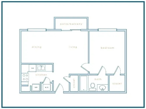 Ascent Lake Worth Fort Worth Floorplan 2