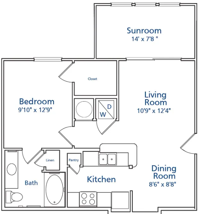 Aspire Fossil Creek Fort Worth Apartment Floorplan 2