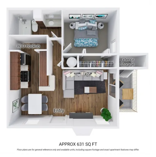 Austin Pointe Apartments San Antonio FloorPlan 1