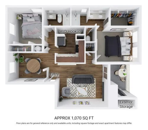 Austin Pointe Apartments San Antonio FloorPlan 4