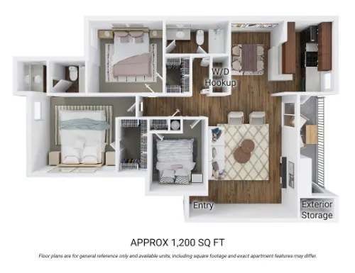 Austin Pointe Apartments San Antonio FloorPlan 5