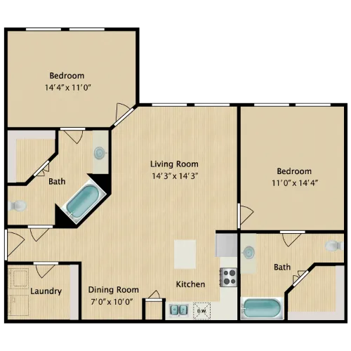 Avalon West El Paso Floorplan 6