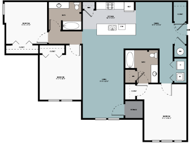 Avocet Apartments San Antonio Floorplan 6