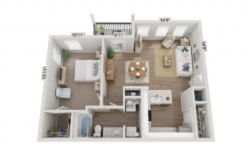 Bainbridge Creekside San Antonio Floorplan 1