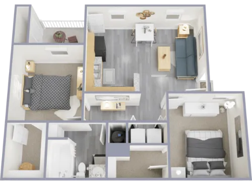 Bella Vista Place Apartments El Paso Floorplan 2