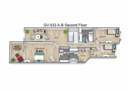 Belvidere Village Duplexes El Paso Floorplan 1