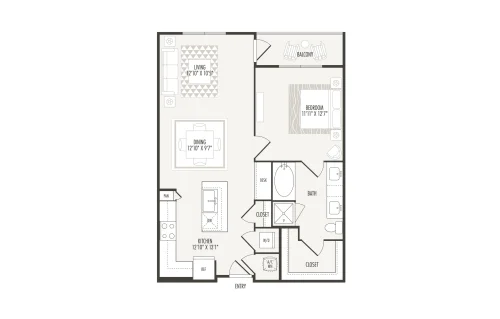 Berkshire at the Rim San Antonio Floorplan 3
