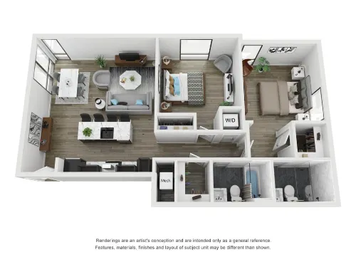 Botanica Oak Hills San Antonio Floorplan 1