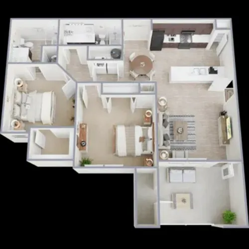 Campus Apartments Fort Worth FloorPlan 4