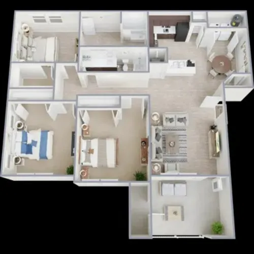 Campus Apartments Fort Worth FloorPlan 6