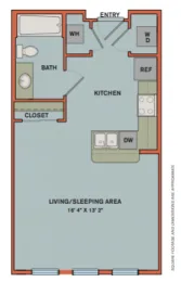 Can Plant Residences at Pearl San Antonio Floorplan 1